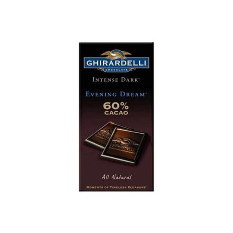 Ghirardelli Intense Dark Chocolate 35 Ounce Bars 60 Evening Dream