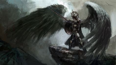 Fantasy Angel Warrior Hd Wallpaper By Vuk Kostic