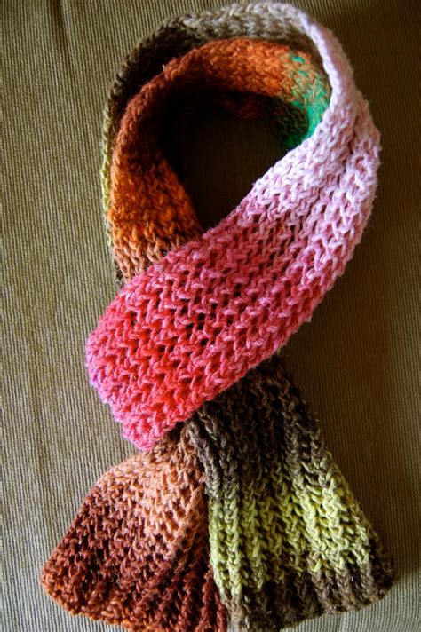 Free Knit Scarf Pattern Knitting Patterns