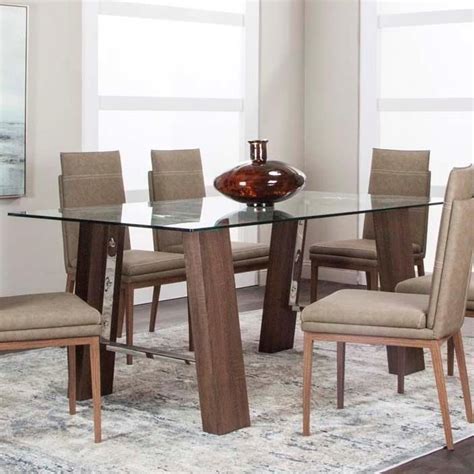 Many kitchen designs have overhanging granite areas and those need to be supported. Cramco, Inc Leone Rectangular Glass Top Dining Table ...