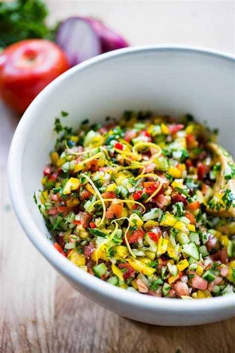Delicious And Healthy Israeli Salad Simple Authentic Middle Eastern