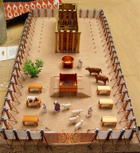 How To Paint The Tabernacle Model Tabernacle Of Moses Bible Crafts