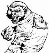 Coloring Werewolf Pages Printable Goosebumps Werewolves Adult Colouring Sheets Kids Halloween Fantasy Cartoon Horror Vampire Cool Movie Print Color Getdrawings sketch template
