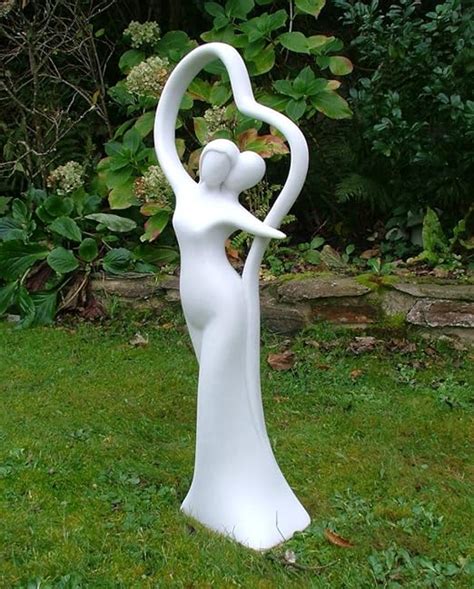 Grande Statue De Jardin Moderne Romance Contemporain Sculpture
