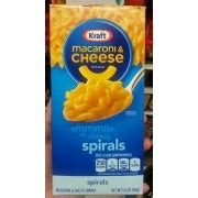 Treat yourself to a creamy and comforting mac and cheese made with cheddar, whether you're enjoying it as a lunch treat or a tasty side dish. Kraft Macaroni & Cheese Dinner, Spirals: Calories ...
