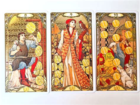 Golden Art Nouveau Tarot By Giulia F Massaglia Lo Scarabeo Etsy