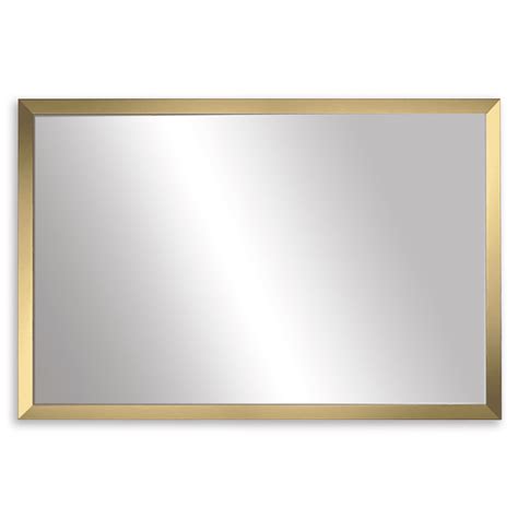 Ellis Framed Wall Mirror Brushed Gold Vanity Mirror Multiple Sizes