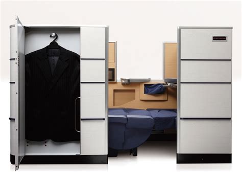 Ahead of the cabin on the left is a closet, and on the right is a galley kitchen. Top 10 First Class Airline Cabins | WTM Insights