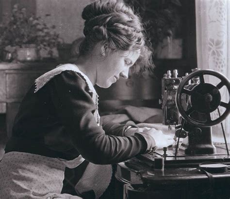 A Sentimental Quilter Sewing In The 19th Century