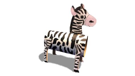 How To Create An Adorable Zebra Toy Craft With A Paper Roll Youtube