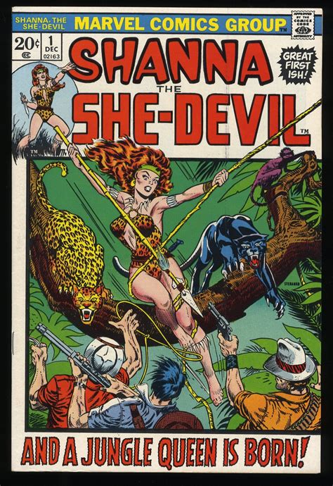 Shanna The She Devil 1 Vf 85 1st Appearance Jim Steranko Cover Comic Books Bronze Age