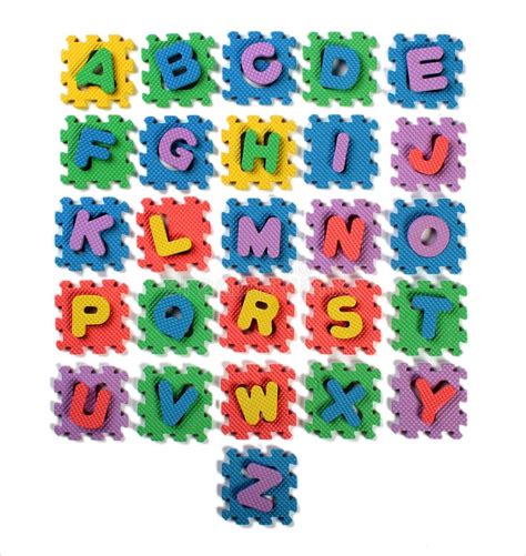 Cut Out Letters Of Toy Plastic Alphabet Stock Photo Image Of Foam