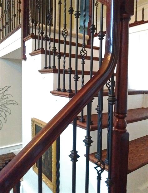 Stair railings, balcony decor, privacy screen, room divider, metal balusters, staircase insert iron stair balusters modern rectangle metal spindles for | etsy. Project # 235 - Mixed Series Iron Balusters - StairSupplies™