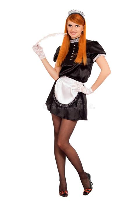 Young Cheerful Redhead Maid Stock Images Image 28464714