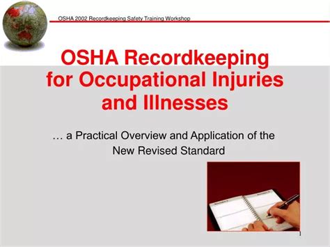 Ppt Osha Recordkeeping For Occupational Injuries And Illnesses