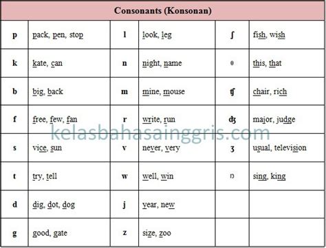 Perbedaan Vowel Dan Consonant Examples Imagesee