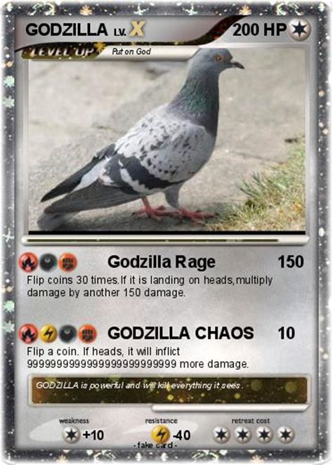 We did not find results for: Pokémon GODZILLA 1668 1668 - Godzilla Rage - My Pokemon Card