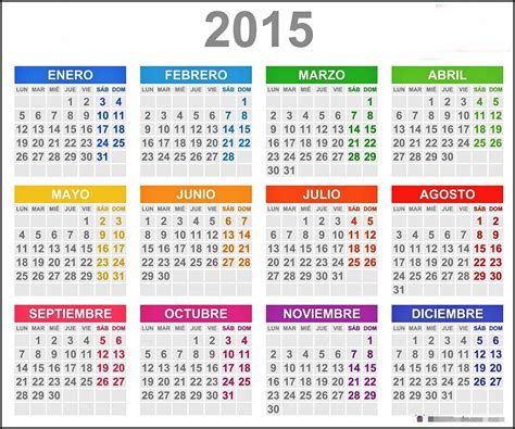 Calendario Anual Para Imprimir En Espanol Gambaran