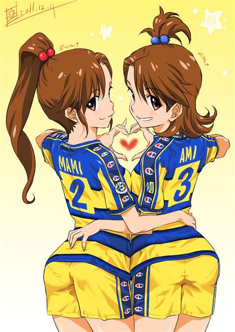 Futami Mami And Futami Ami Idolmaster And More Drawn By Inoue Sora Danbooru