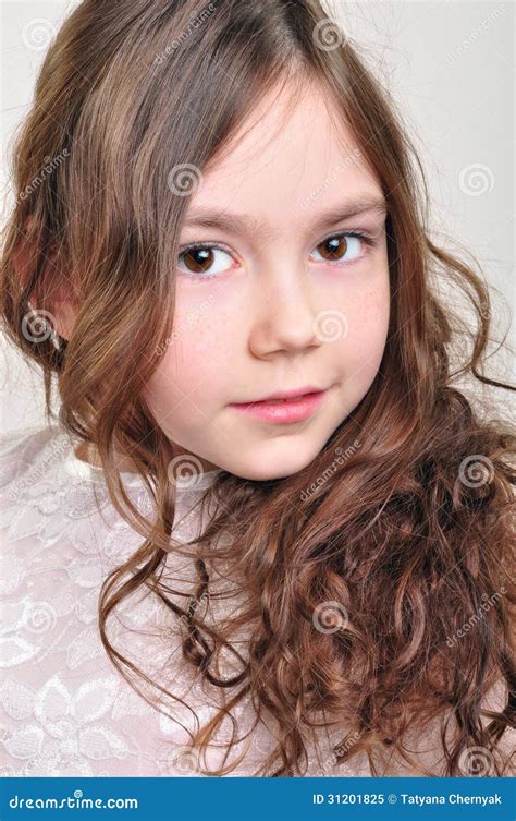 Adorable Little Girl With Freckles Stock Image Image Of Smiling