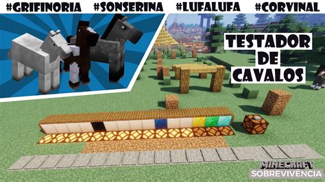 Minecraft Sobrevivência 53 Resgate Dos Cavalos E Testador De