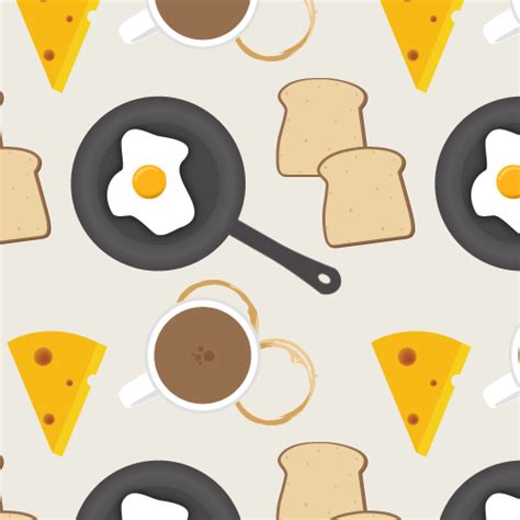 Breakfast Seamless Pattern - Background Labs