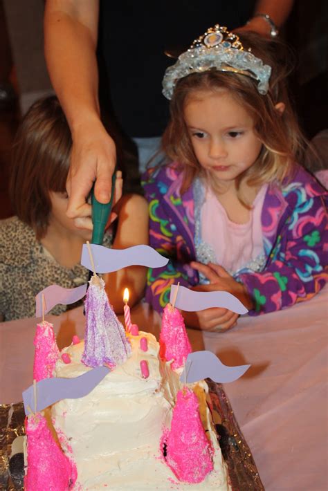 A Slice Of Smith Life Princess Party With A Castle Cake
