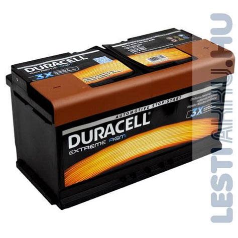 Duracell Extreme Agm Autó Akkumulátor 12v 92ah 850a Jobb