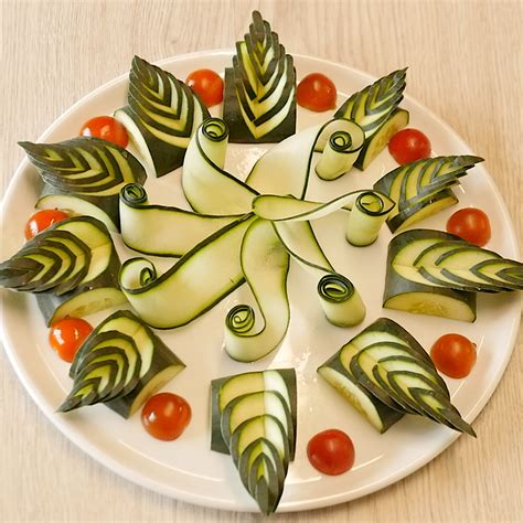 Cucumber Carving Design Easy Food Art Amazing Food Decoration Food