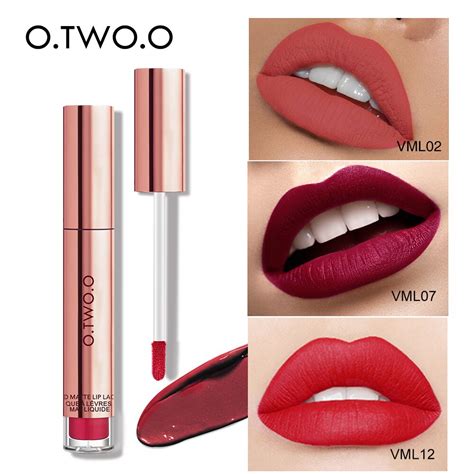 Aliexpress Com Buy O TWO O Liquid Lipstick Waterproof Long Lasting Matte Velvet Lip Gloss