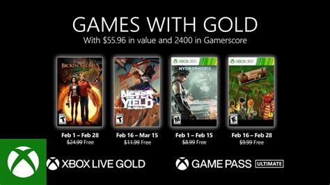 Games With Gold Microsoft Annuncia Ufficialmente I Giochi Di Febbraio