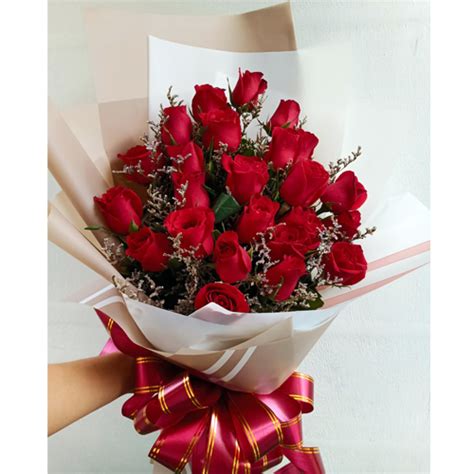 Send 2 Dozen Red Color Roses In Bouquet To Cebu Only