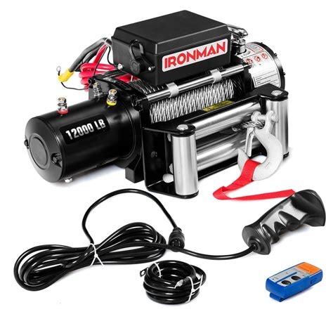 12000 Lbs 12v Electric Recovery Winch Truck Suv Wireless Remote Control