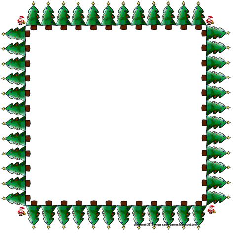 Christmas Tree Border Clip Art Clipart Best