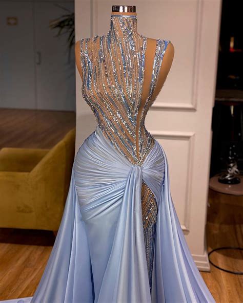 Pastel Blue Valdrin Sahiti Gown Classy Gowns Designer Evening Gowns
