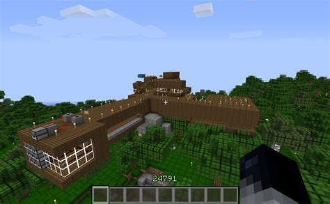 tree house with roller coaster minecraft project