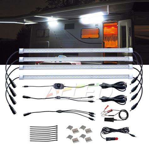 4x 500mm Led Camping Strip Light Without Carry Bag