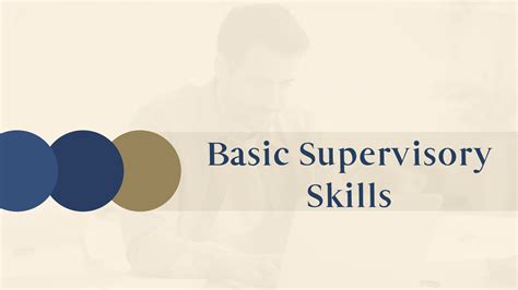 Basic Supervisory Skills Golden Trust