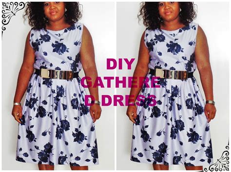 DIY SIMPLE GATHERED DRESS | Gathered dress, Dresses, Simple dress pattern