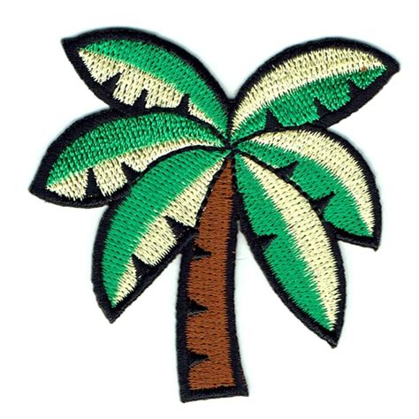 Coconut Palm Iron On Patches
