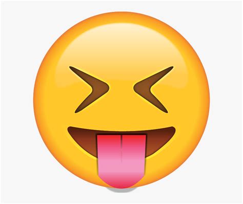 美しい Sticking Tongue Out Emoji Png さじとも