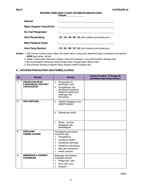 Text of borang kenaikan pangkat. Kenaikan Pangkat Contoh Isi Borang Dg 48