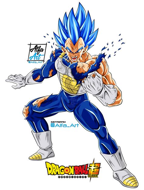 Vegeta Ssj Blue Evolution By Alfa Art On Deviantart Dragon Ball Z