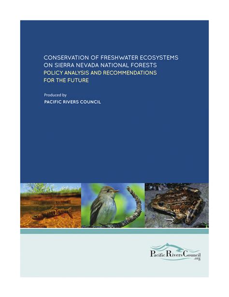 Pdf Conservation Of Freshwater Ecosystems On Sierra Nevada National