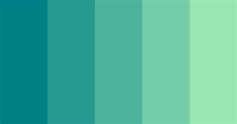 Teal Green Color Chart