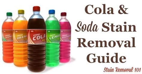 Fill a spray bottle with straight white vinegar. How To Remove Cola, Soft Drink & Soda Stains | Stain ...