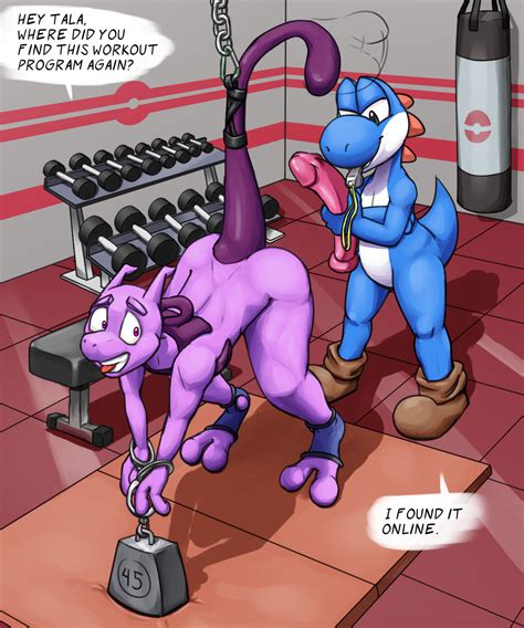 Rule 34 2017 Blue Yoshi Bondage Bound Dildo Gym Legendary Pokémon