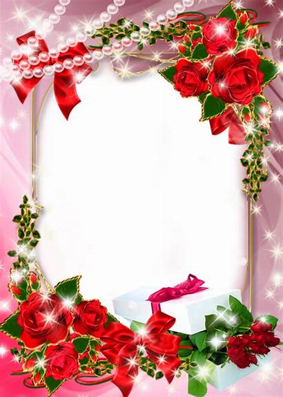 Frames Frame Transparent Roses Fleurs Rose Cadres