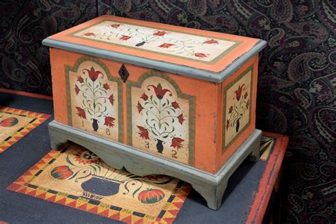 Artist Demo: Furniture, hand-painted. - Market Square Wholesale Shows