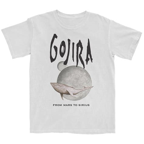Whale From Mars White T Shirt Gojira Maniacs Store